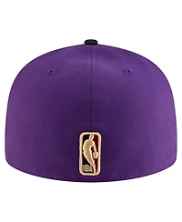 New Era Men's Purple, Black Sacramento Kings 2024/25 Classic Edition Jersey Hook 59FIFTYFitted Hat