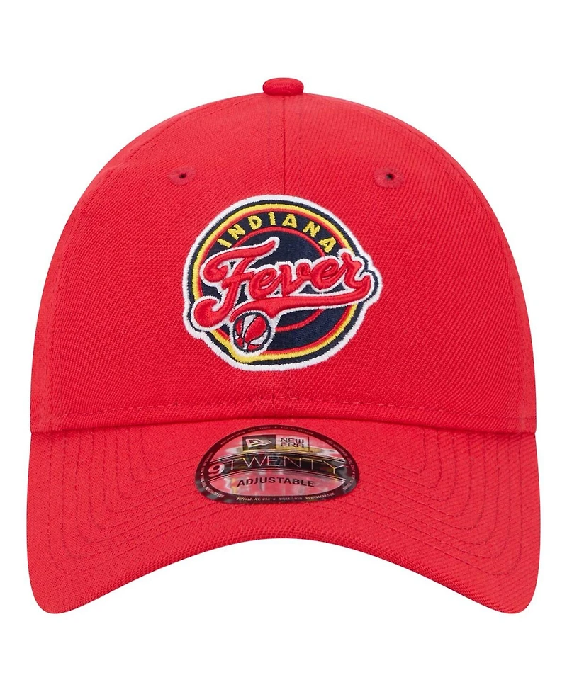 New Era Men's Caitlin Clark Red Indiana Fever Name Number Sidepatch 9TWENTY Adjustable Hat