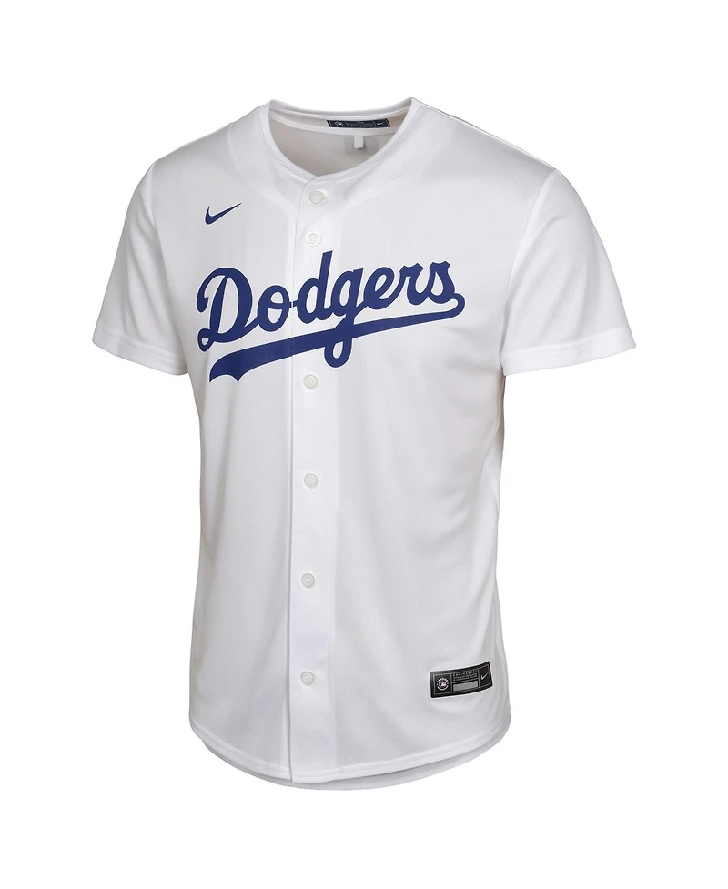Nike Big Boys and Girls Tyler Glasnow White Los Angeles Dodgers Home Player Game Jersey