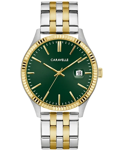 Caravelle Men's Two-Tone Stainless Steel Bracelet Watch 41mm