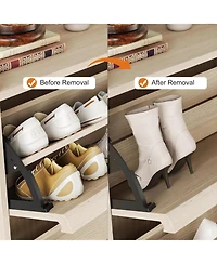 gaomon Shoe Cabinet with 3 Flip Drawers, Modern Shoe Rack Storage Organizer