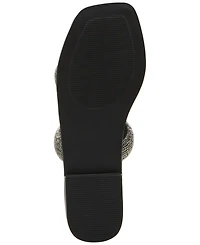 Madden Girl Partly Rhinestone Two-Band Slide Sandals