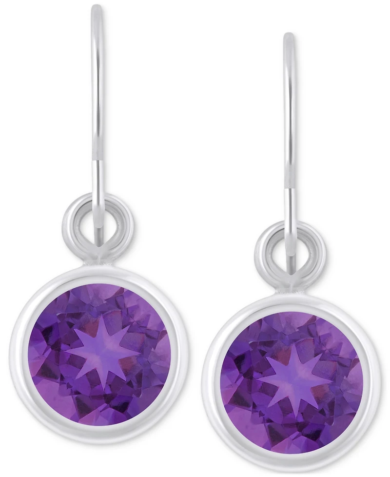 Macy's Created Sapphire Oval Stud Earrings (1-1/2 ct. t.w.) 10k Yellow Gold (Also Additional Gemstones)