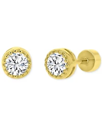 Cubic Zirconia Stud Earrings (3/8 ct. t.w.) in 14k Gold-Plated Sterling Silver