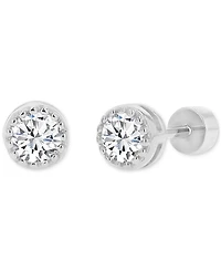 Cubic Zirconia Stud Earrings (3/8 ct. t.w.) 14k Gold-Plated Sterling Silver