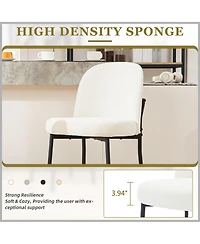 Dyhome Bar Stools Set of 4, 28 Inches Modern Counter Height Bar Stools with High Back Metal Legs, Upholstered Tall Barstools for Kitchen Island, Cafe,