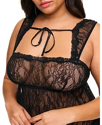 Adore Me Plus Ettie Cami & Shorts Set Lingerie