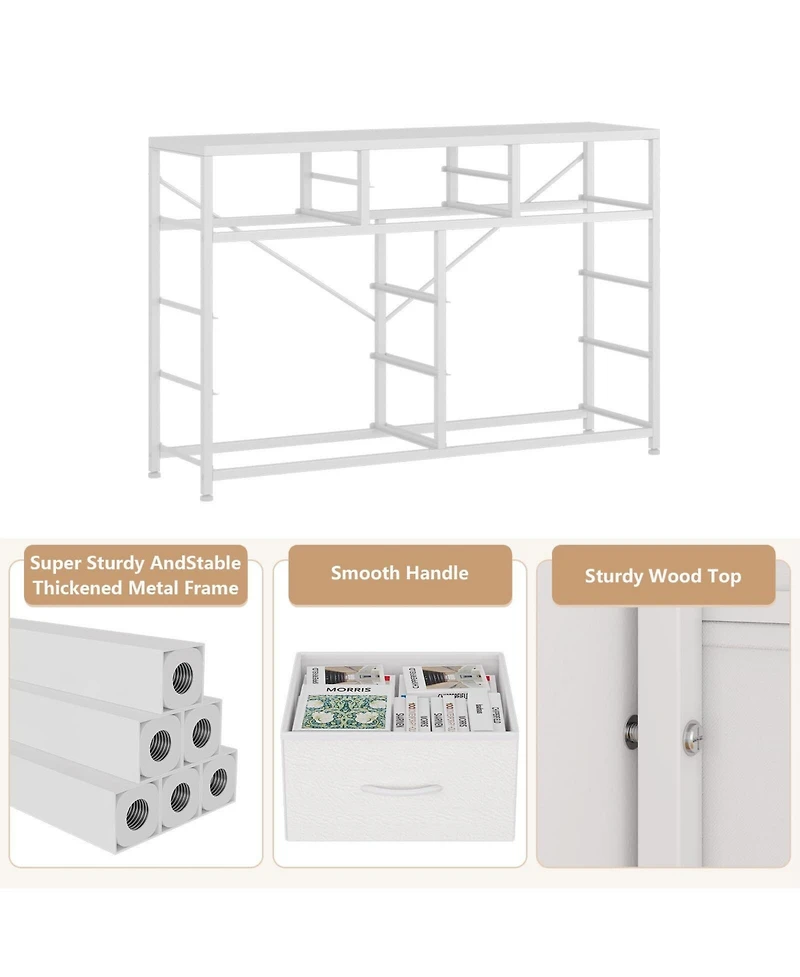 gaomon Dresser for Bedroom Tv Stand for 55" Tv, Entertainment Center with 10 Drawers