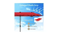 Slickblue Outdoor Umbrella with Built-In Led Lighting for Evening Ambiance