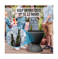 SereneLife Cool Bar Outdoor Patio Furniture With 7.5-Gallon Cooler