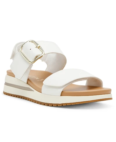 Anne Klein Women's Evanti Buckle Double Strap Sporty Sandals