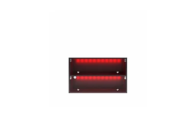 Slickblue Glass Door Shoe Box Storage Cabinet for Sneakers with Rgb Led Lights for Stylish Display and Organization