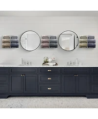 Sorbus Set of 4 Wall-Mount Towel Rack - Great for Organizing Rolled Bath Towels, Washcloths, Linens (Holds 12
