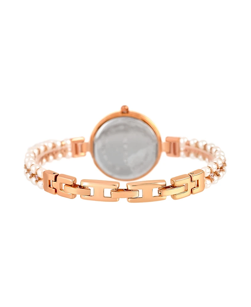 Danecraft Women's 18K Fine Rosegold Plated Analog Watch