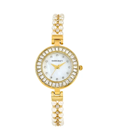 Danecraft Women's 18K Fine Gold Plated Analog Watch
