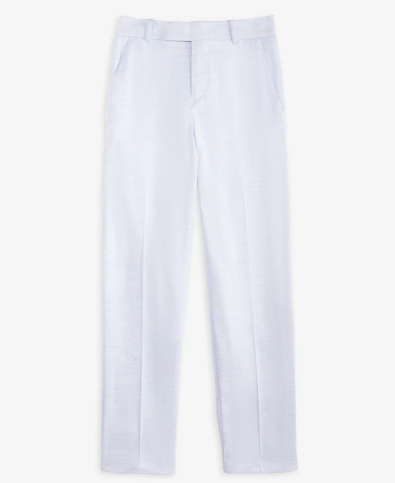 Calvin Klein Big Boys Slim Fit Stretch Ocean Sharkskin Pants