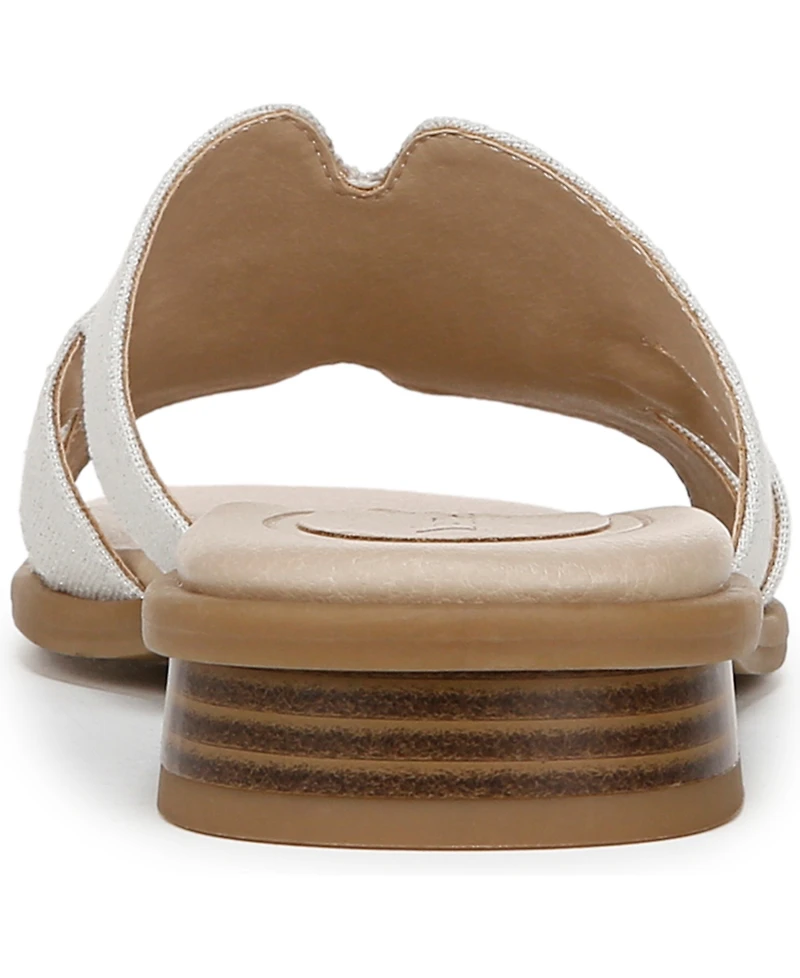 LifeStride Women's Royalty Bit Square Open Toe Slide Sandals