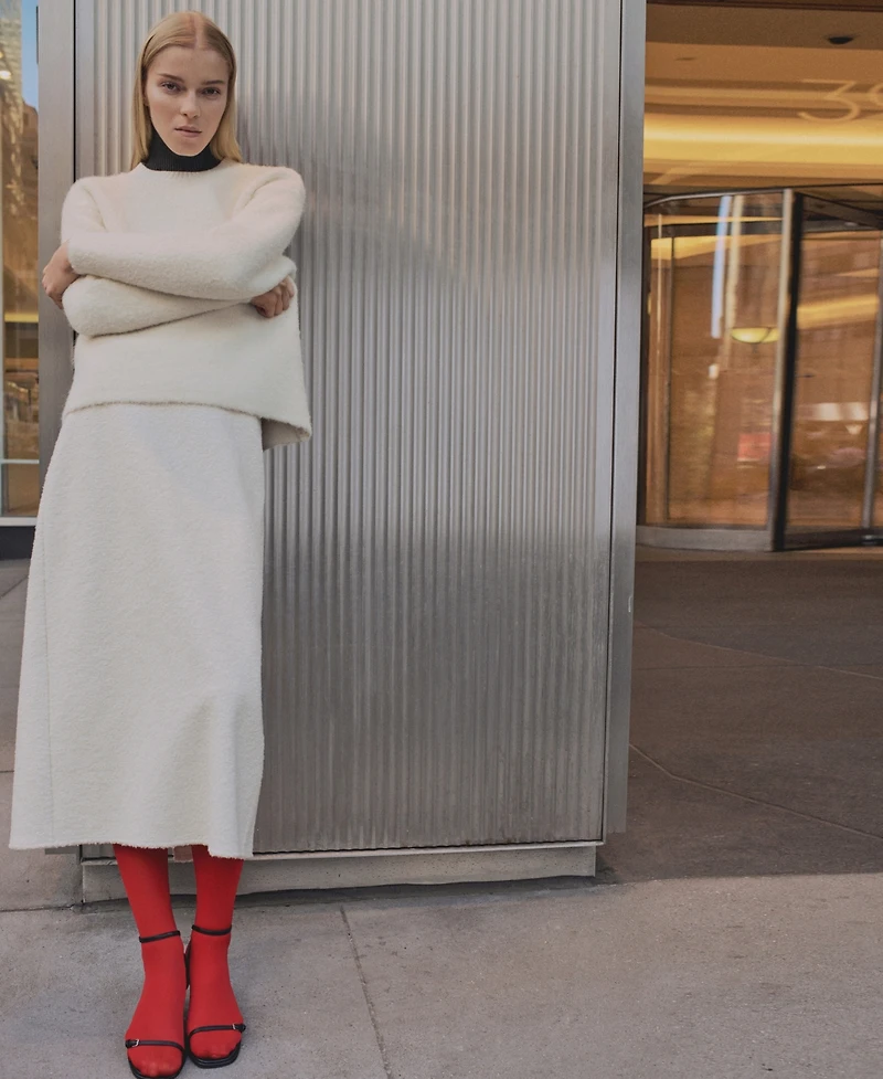 Mango Women's Save Finish Round Neck Sweater