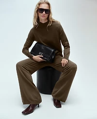 Mango Women's Perkins Neck Knitted Sweater