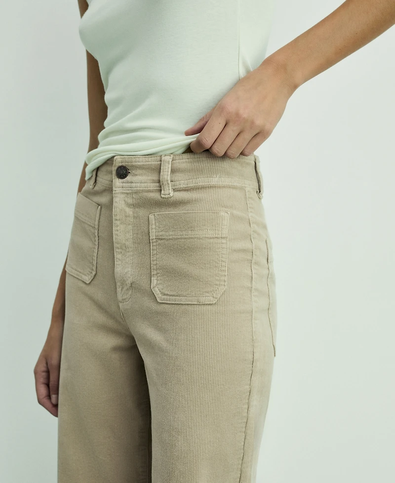 Mango Women's Catherin Culotte Corduroy Jeans