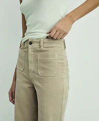 Mango Women's Catherin Culotte Corduroy Jeans