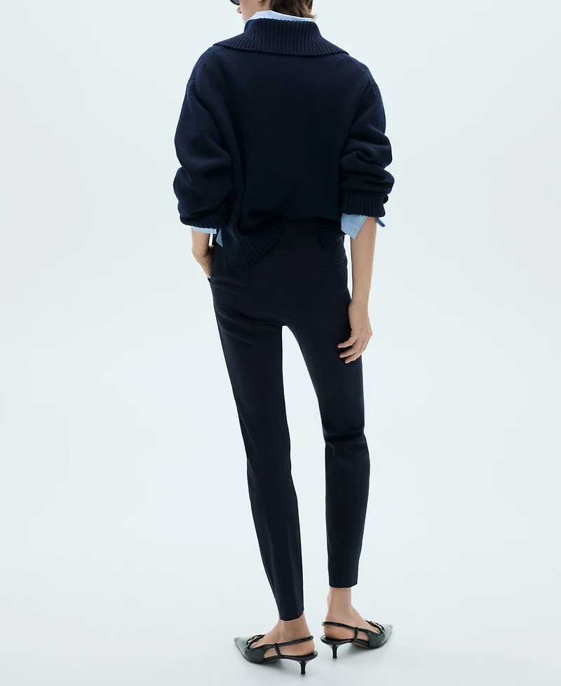 Mango Women's Crop Skinny Pants