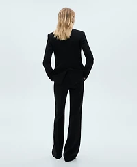 Mango Women's Wide Leg Suit Pants