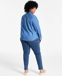 Levis Trendy Plus Size Essential Western Cotton Shirt 311 Shaping Skinny Jeans