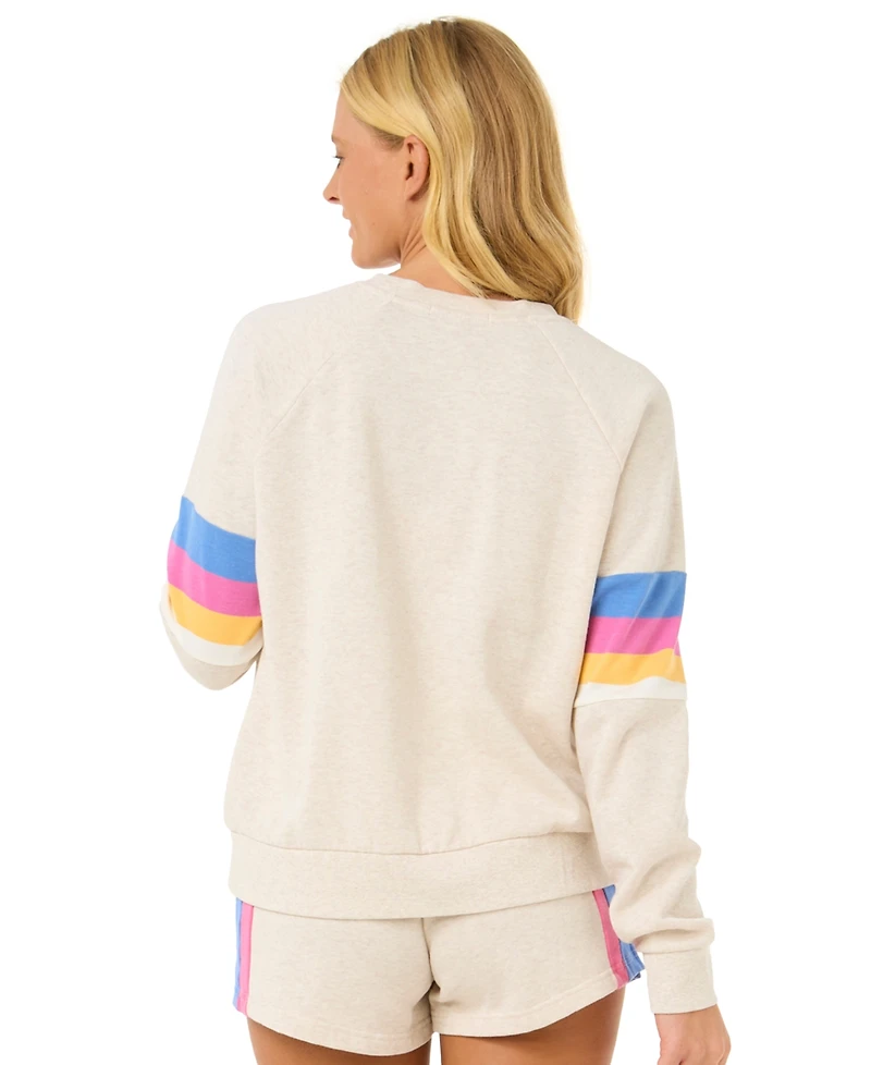 Rip Curl Juniors' Las Dalias Raglan-Sleeve Sweatshirt