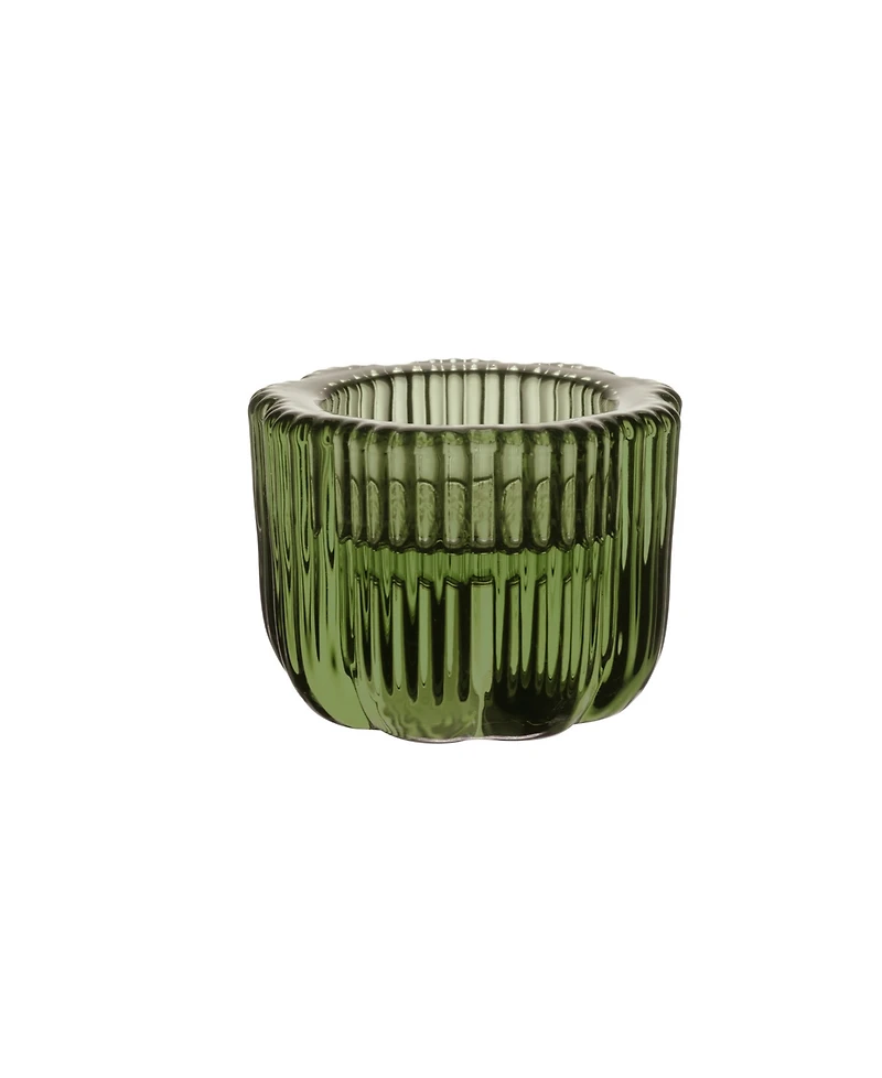 Villeroy & Boch Fleur Glass 1.77" Votive and Taper Candleholder