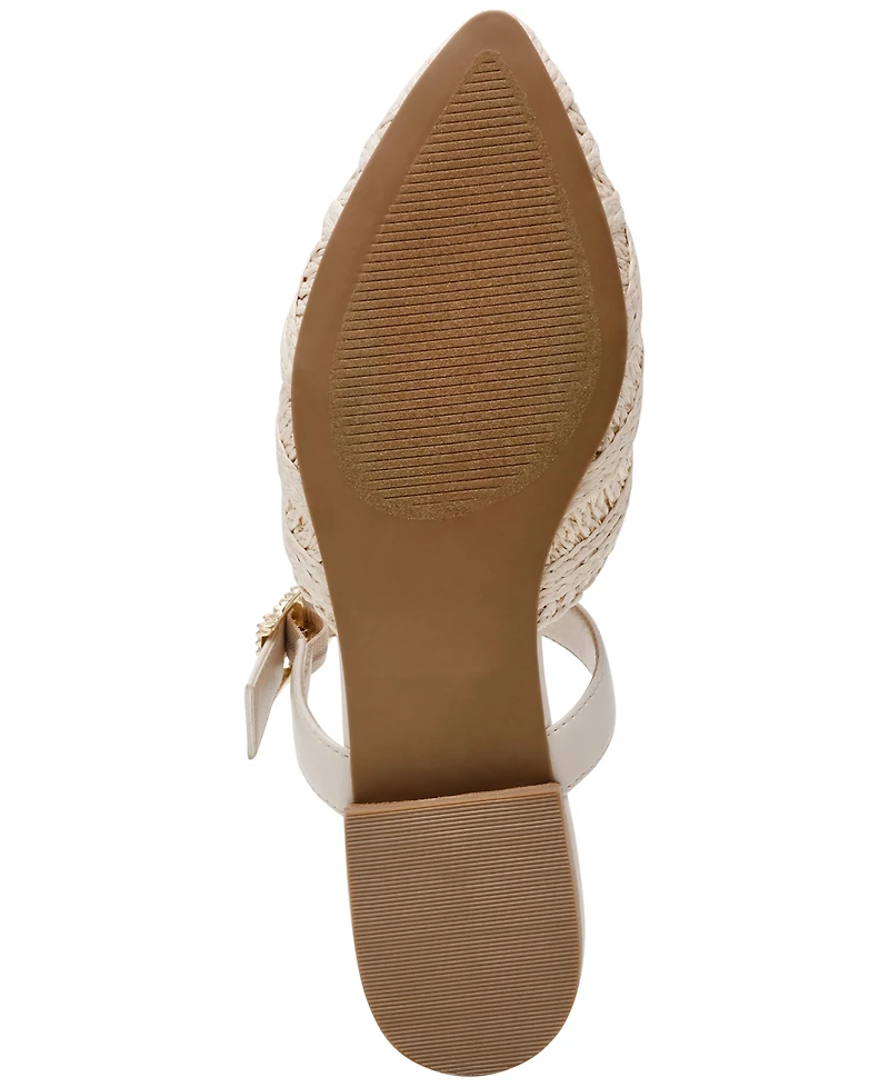 Dv Dolce Vita Women's Domain Raffia Woven Flat Mules