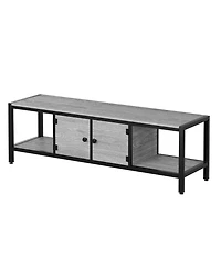 gaomon 65 Inch Tv Stand with Storage,TV Entertainment Center Up to 75 Inch TV,Wooden Tv Stand for Living Room, Bedroom,Grey