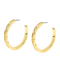 Steve Madden Woven Large Hoop Earrings