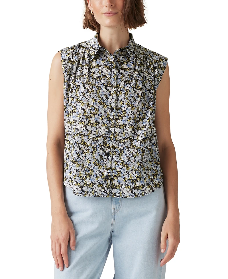 Levi's Women's Gracen Cotton Button-Front Blouse
