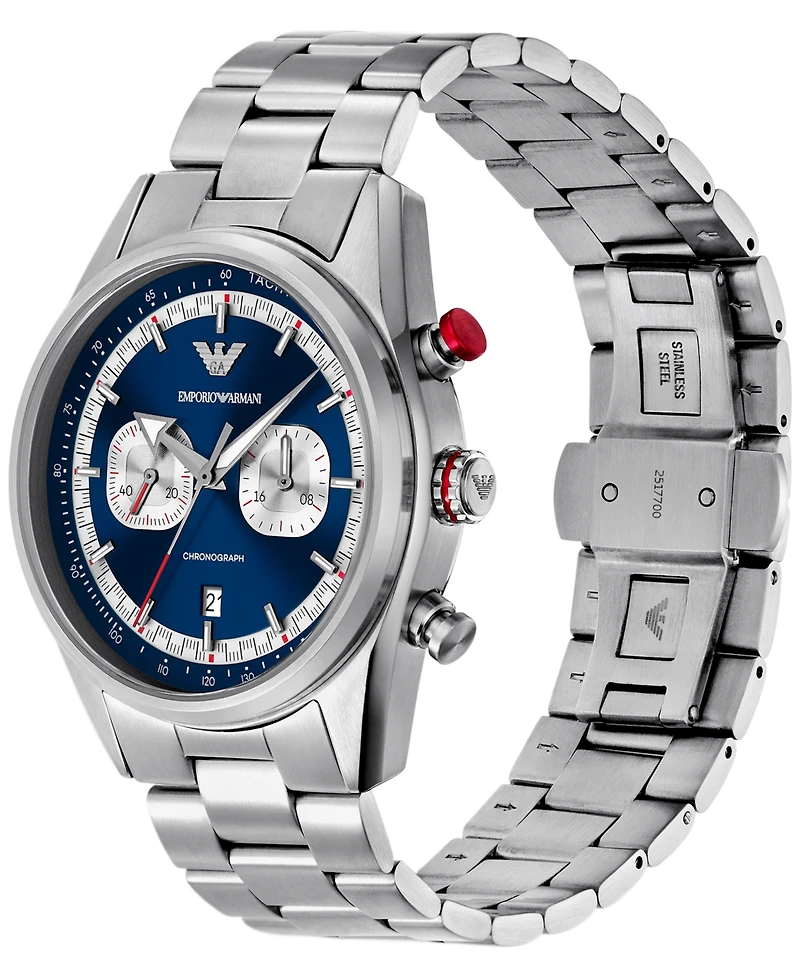 Emporio Armani Men's Chronograph Stainless Steel Bracelet Watch 42mm
