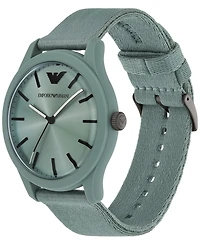 Emporio Armani Men's Green Tide Ocean Material Strap Watch 45mm
