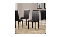 5-Piece Metal Dinette Set – Durable Laminated Tabletop with 4 Chairs for Kitchen or Dining Room
