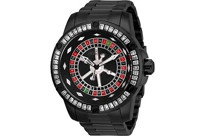 Invicta Men's 28715 Specialty Quartz 3 Hand Black Dial Watch