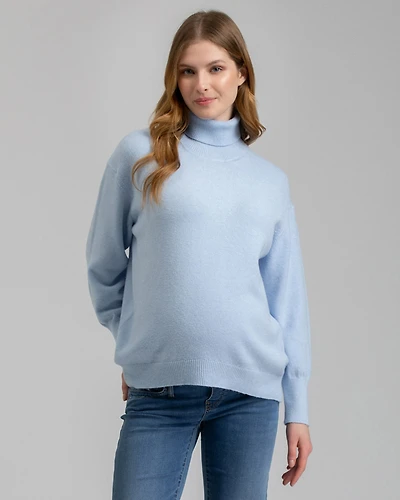 Pietro Brunelli Maternity Oversized Puffy Long Sleeve Emerald Sweater