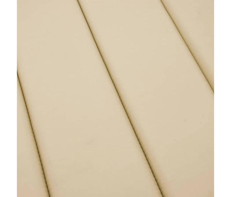 vidaXL Sun Lounger Cushion Beige 73.2"x22.8"x1.2"