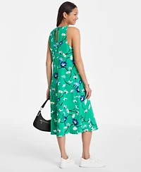 On 34th Womens Printed Midi Dress Dyanne Small Denim Crossbody Carriee Flower Sneakers Exclusively At Macys