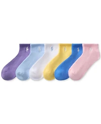 Polo Ralph Lauren Toddler Girls Sport Quarter Socks, 6-Pack