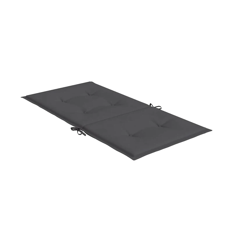 vidaXL Garden Lowback Chair Cushions pcs Anthracite 39.4"x19.7"x1.2" Oxford Fabric