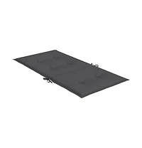 vidaXL Garden Lowback Chair Cushions pcs Anthracite 39.4"x19.7"x1.2" Oxford Fabric
