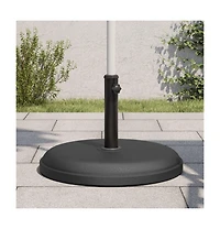 vidaXL Parasol Base Black Plastic and concrete base, iron tube Universal