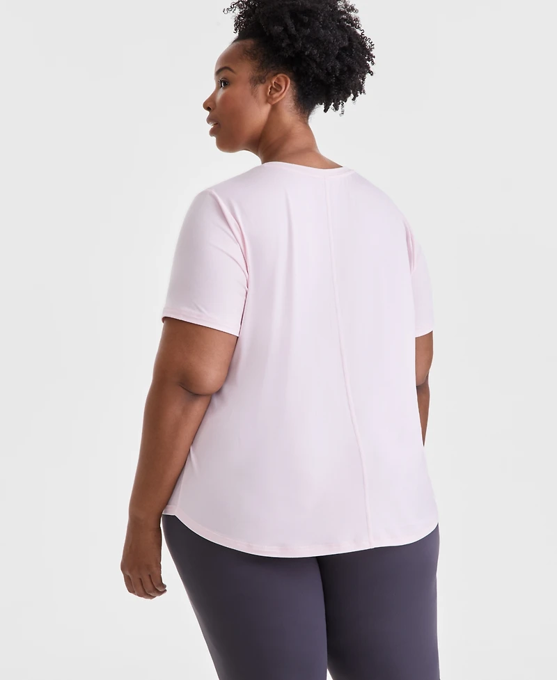 Id Ideology Plus Size Solid Essentials Active Tee, Created for Macy's