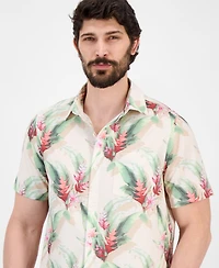 Tommy Bahama Men's Coast Paradise Blooms IslandZone Moisture-Wicking Floral Button-Down Shirt