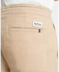 Ben Sherman Men's Linen Cotton Drawcord Short