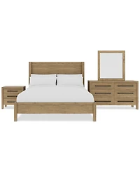 Davie 3-Pc. King Set (Panel Bed, Dresser & 3-Drawer Nightstand)