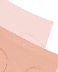 Calvin Klein Big Girls Seamless Embossed Hipster Underwear, Pack of 2